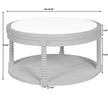 Pulaski Furniture Round Cocktail Table with Marble Top