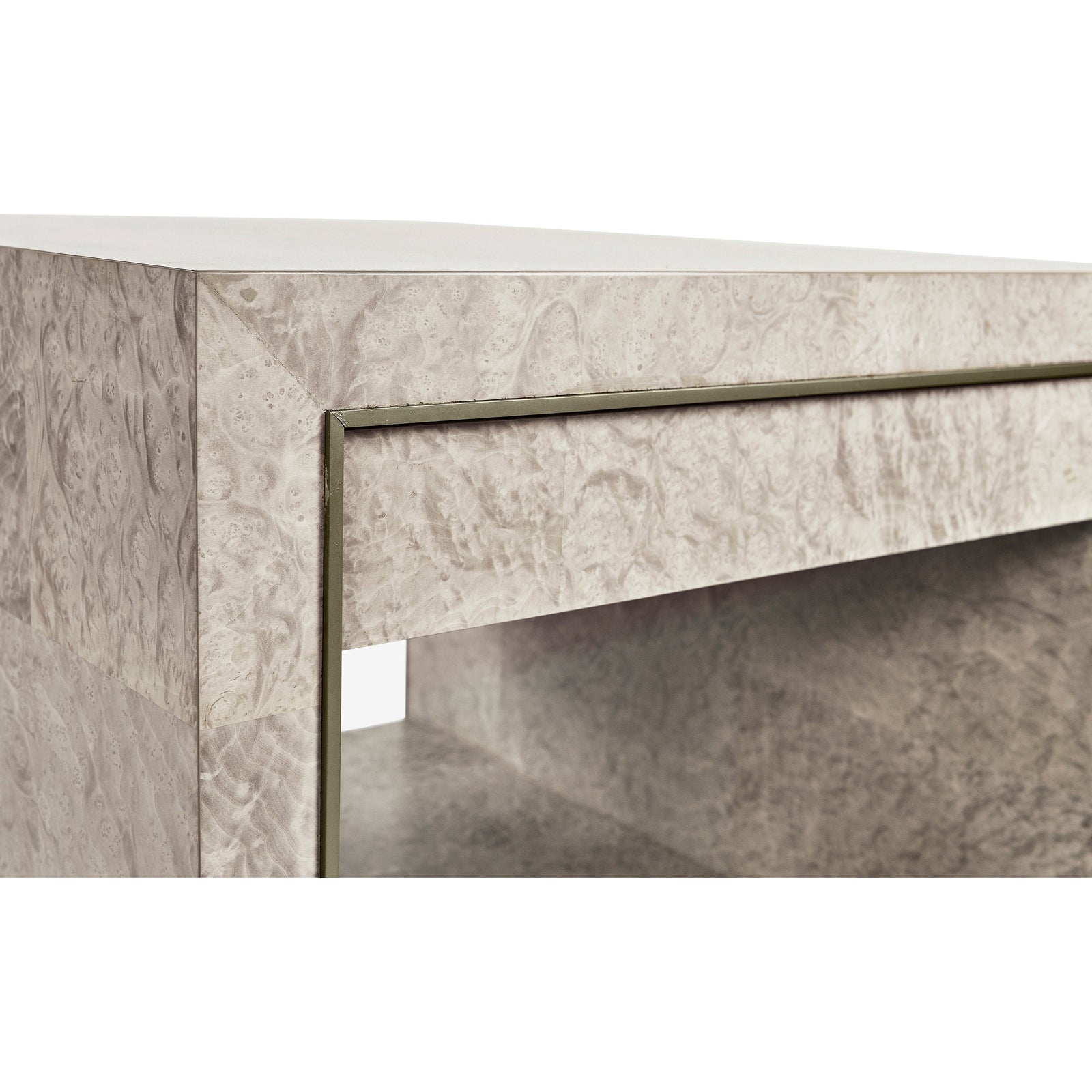 Jonathan Charles Surge Madrona Burl End Table 500415-DMB