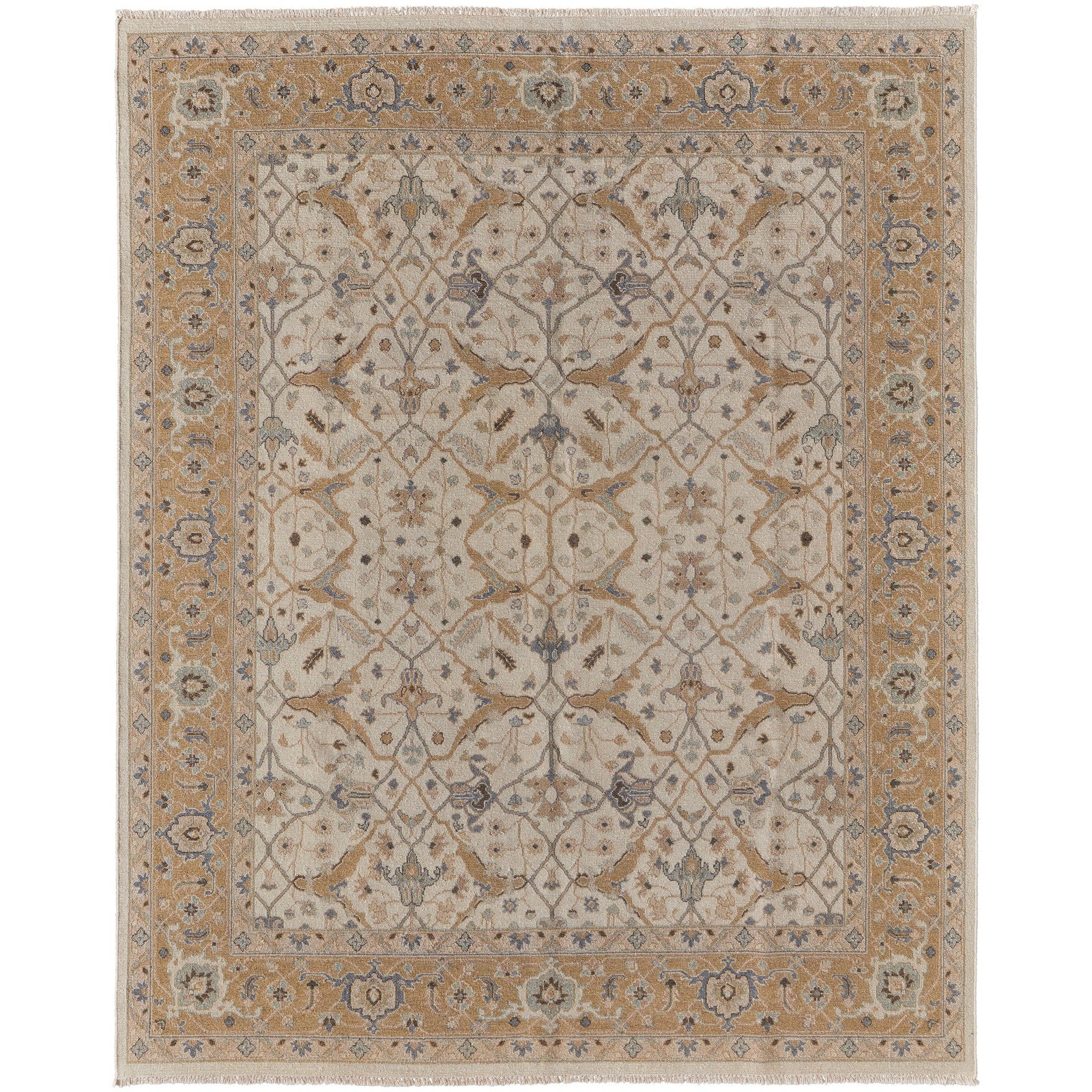 Feizy Corbitt 0611F Traditional Oriental in Ivory/Gold