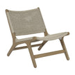 Sunset West Coastal Teak Cushionless Accent Chair