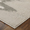 Feizy Micah 39LQF Modern Abstract Rug in Gray/Taupe/Ivory