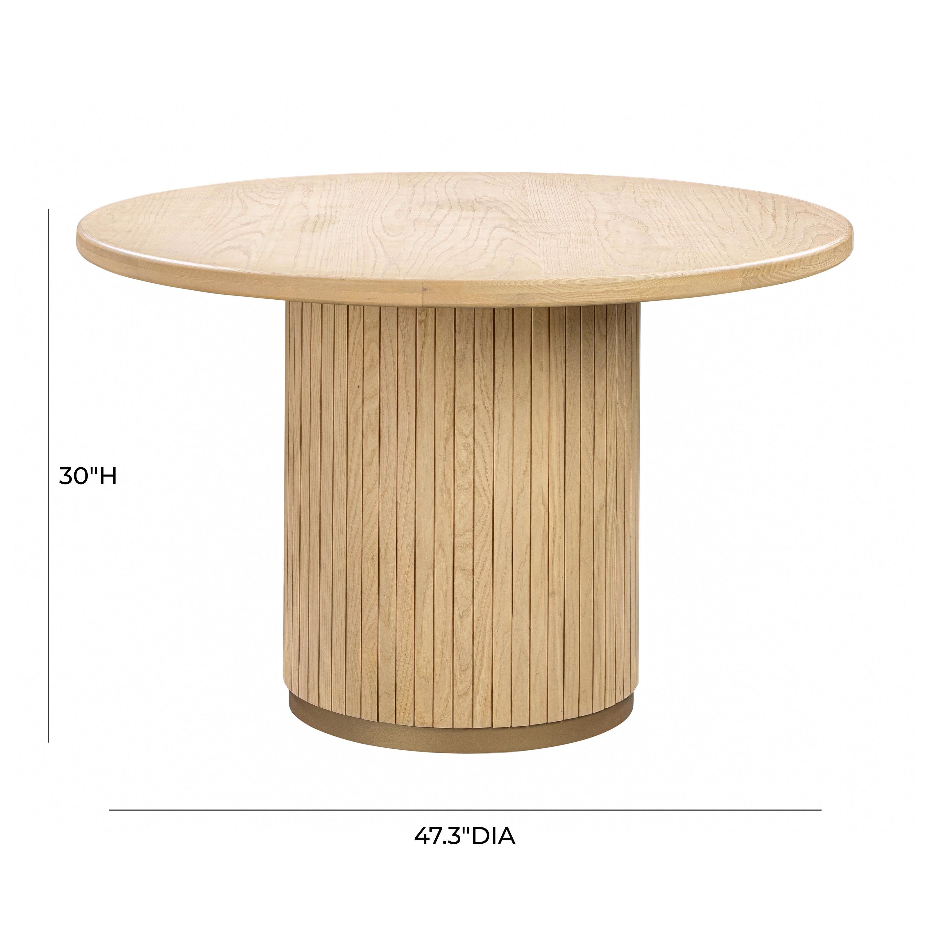 TOV Furniture Chelsea Oak Round Dining Table
