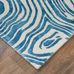 Feizy Lorrain 8920F Modern Abstract Rug in Blue/Ivory