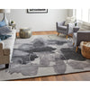 Feizy Anya 8885F Transitional Abstract Rug in Ivory/Gray/Taupe