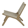 Sunset West Coastal Teak Cushionless Accent Chair