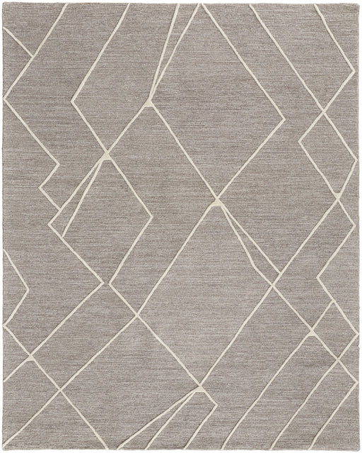 Feizy Euclid T8004 Rug in Gray/Ivory