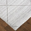 Feizy Redford 8848F Transitional Solid in Ivory/Silver