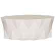 Vanguard Soleil Oval Cocktail Table Stone White