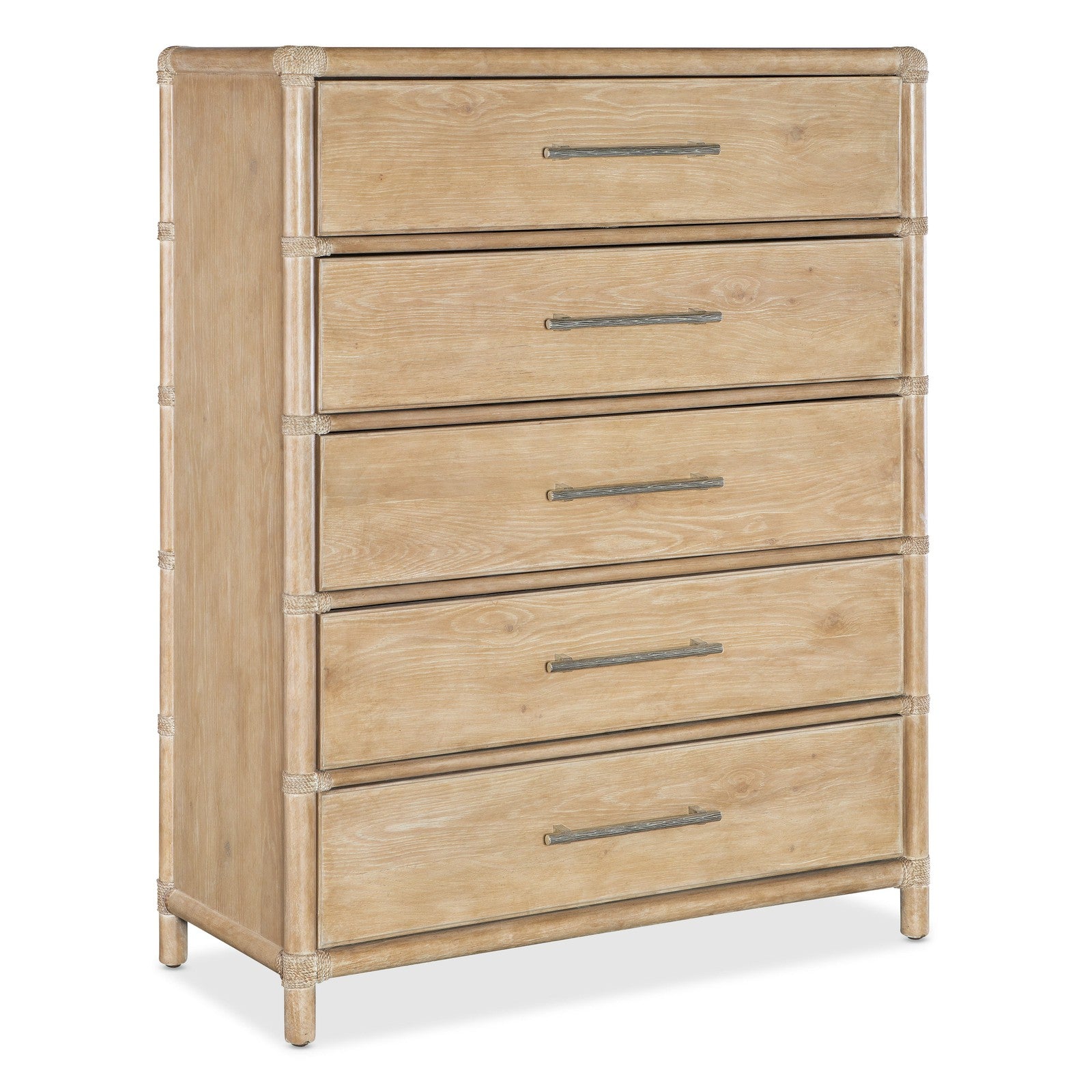 Hooker Furniture Retreat Pole Rattan Five-Drawer Chest