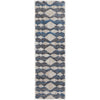 Feizy Mynka 39IFF Transitional Diamond in Ivory/Gray/Blue