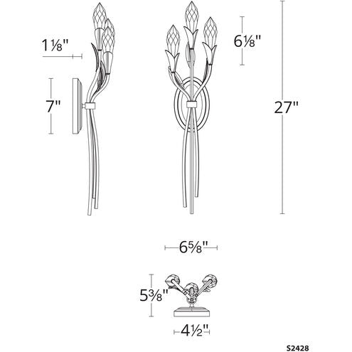 Schonbek Secret Garden S2428 Wall Sconce