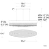 Schonbek Eclyptix LED S6336 Linear Pendant
