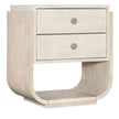 Hooker Furniture Modern Mood Two Drawer Nightstand - Round Shape