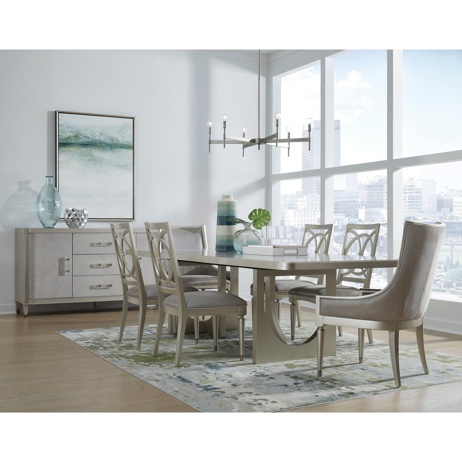 Pulaski Furniture Zoey Double Pedestal Dining Table with Leaf Extensions