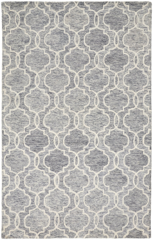 Feizy Belfort 8775F Rug in Gray/Ivory