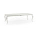 Jonathan Charles White Inversion Lattice Leg Dining Table