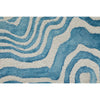 Feizy Lorrain 8920F Modern Abstract Rug in Blue/Ivory