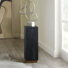 Pulaski Furniture Small Lava Stone Metal Base Pedestal