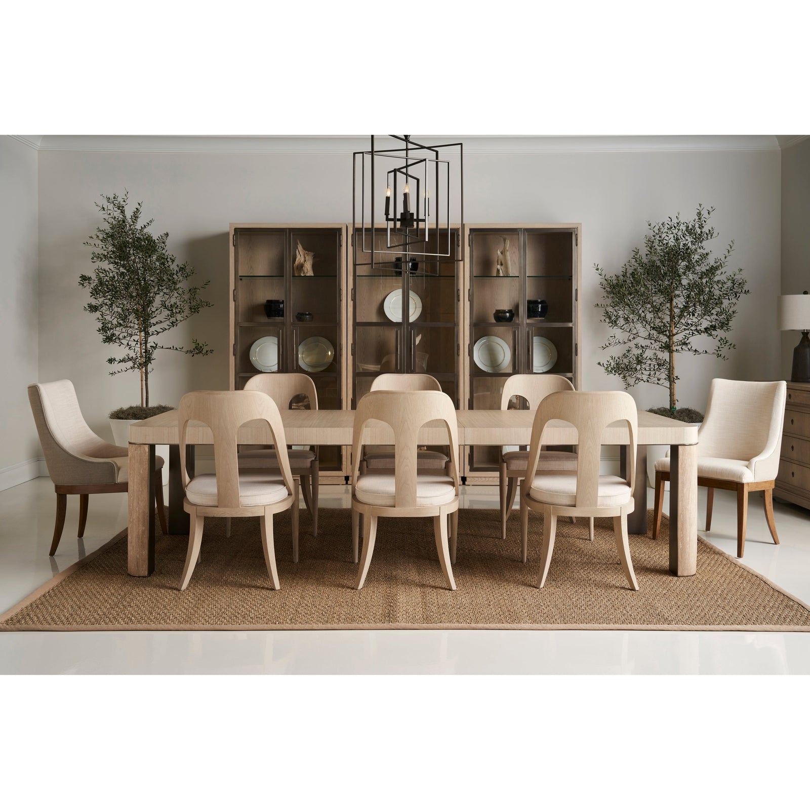 Jonathan Charles Upwelling Stone Leg Dining Table 500398-116L-NDK