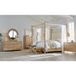 Hooker Furniture Retreat Pole Rattan Upholstered Poster Bed w/Canopy