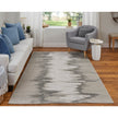 Feizy Micah 39LQF Modern Abstract Rug in Gray/Taupe/Ivory