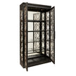 Pulaski Furniture 4 Shelf Display Cabinet with Decorative Glass Doors