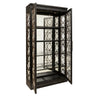 Pulaski Furniture 4 Shelf Display Cabinet with Decorative Glass Doors