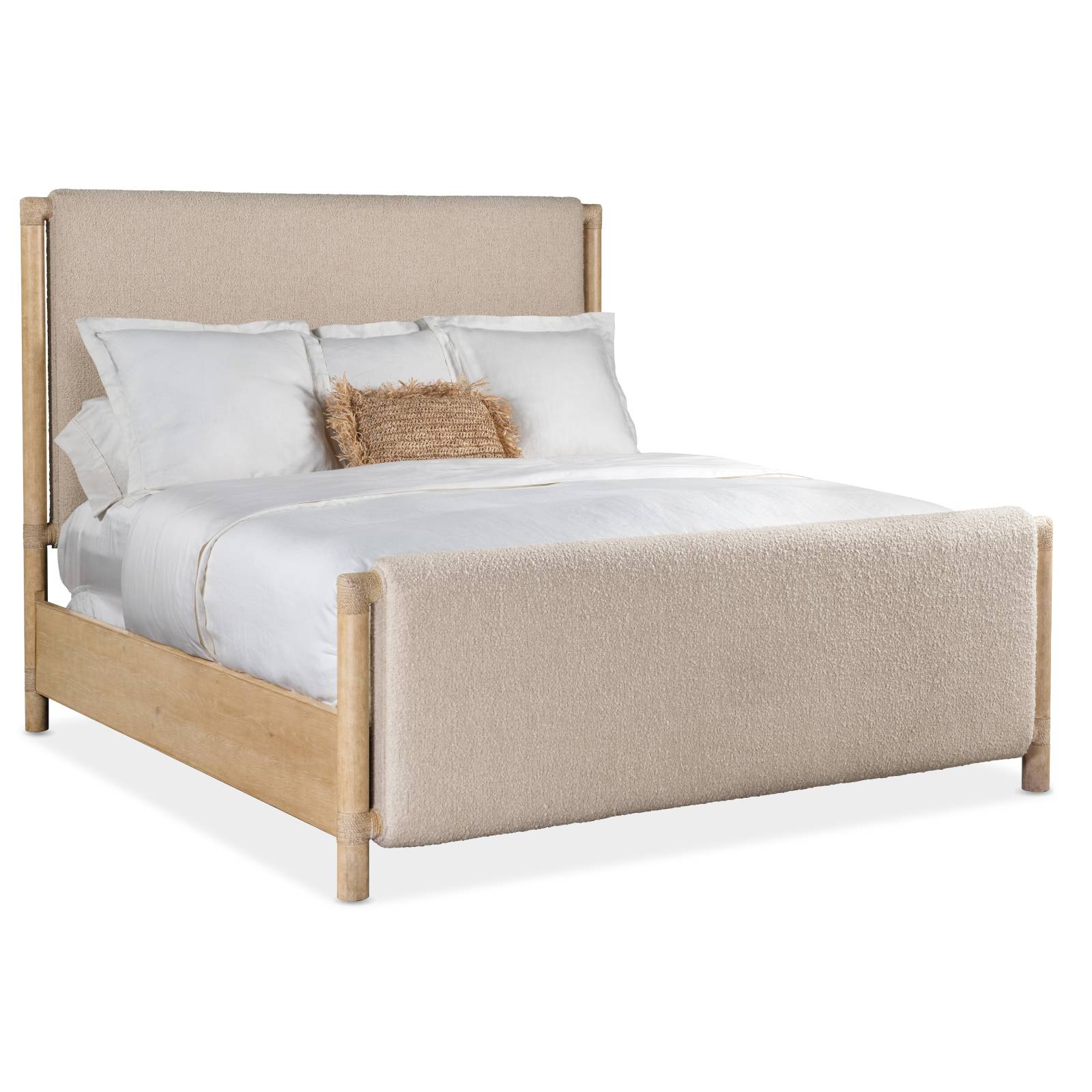 Hooker Furniture Retreat Upholstered Panel Bed Dune