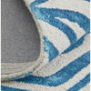 Feizy Lorrain 8920F Modern Abstract Rug in Blue/Ivory