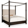 Hooker Furniture Retreat Pole Rattan Upholstered Poster Bed w/Canopy