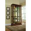Pulaski Furniture PFC Curios Lighted Sliding Door 4 Shelf Curio Cabinet