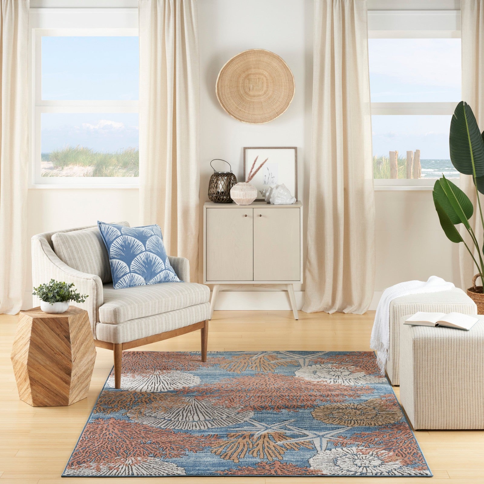 Nourison Seaside SDS04 Coastal, Nautical & Beach Indoor Rug