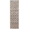 Feizy Mynka 39ICF Transitional Diamond in Tan/Taupe/Ivory