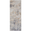 Feizy Laina 39G6F Transitional Abstract in Tan/Ivory/Gray