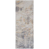 Feizy Laina 39G6F Transitional Abstract in Tan/Ivory/Gray