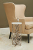 Pulaski Furniture Accents Gypsum Stone-Top Drink Table with Metal Base