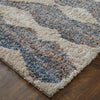 Feizy Mynka 39IFF Transitional Diamond in Tan/Ivory/Blue