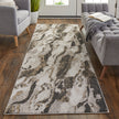 Feizy Vancouver 39FGF Modern Abstract in Ivory/Brown/Taupe