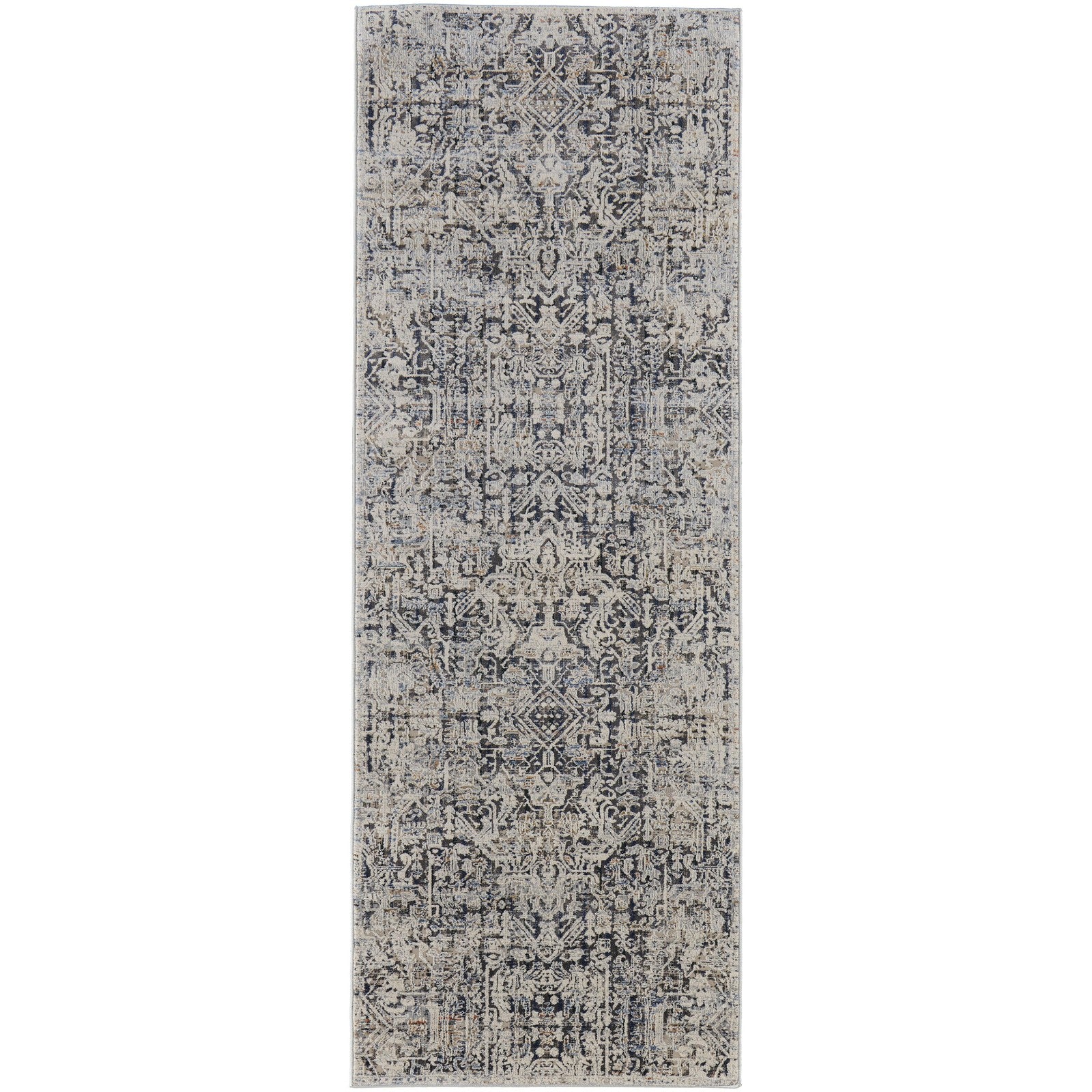 Feizy Kaia 39HUF Transitional Distressed in Ivory/Gray/Taupe