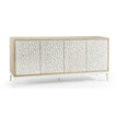 Jonathan Charles Pelagic Cast Metal Credenza