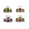 Vista Alegre Alma De Lisboa Cups & Saucers By Beatriz Lamanna - Set of 4