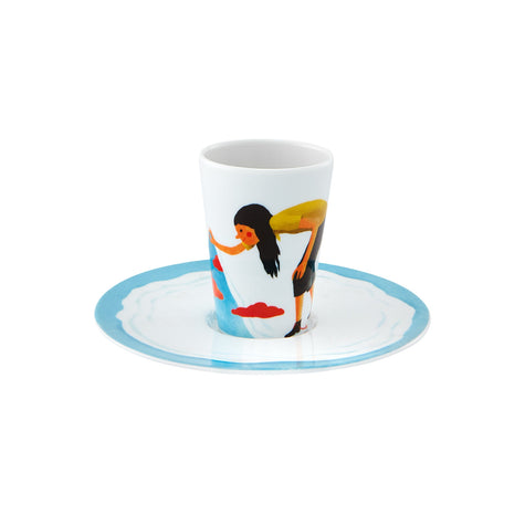 Vista Alegre Escape Goat Espresso cup and saucer XXXVI