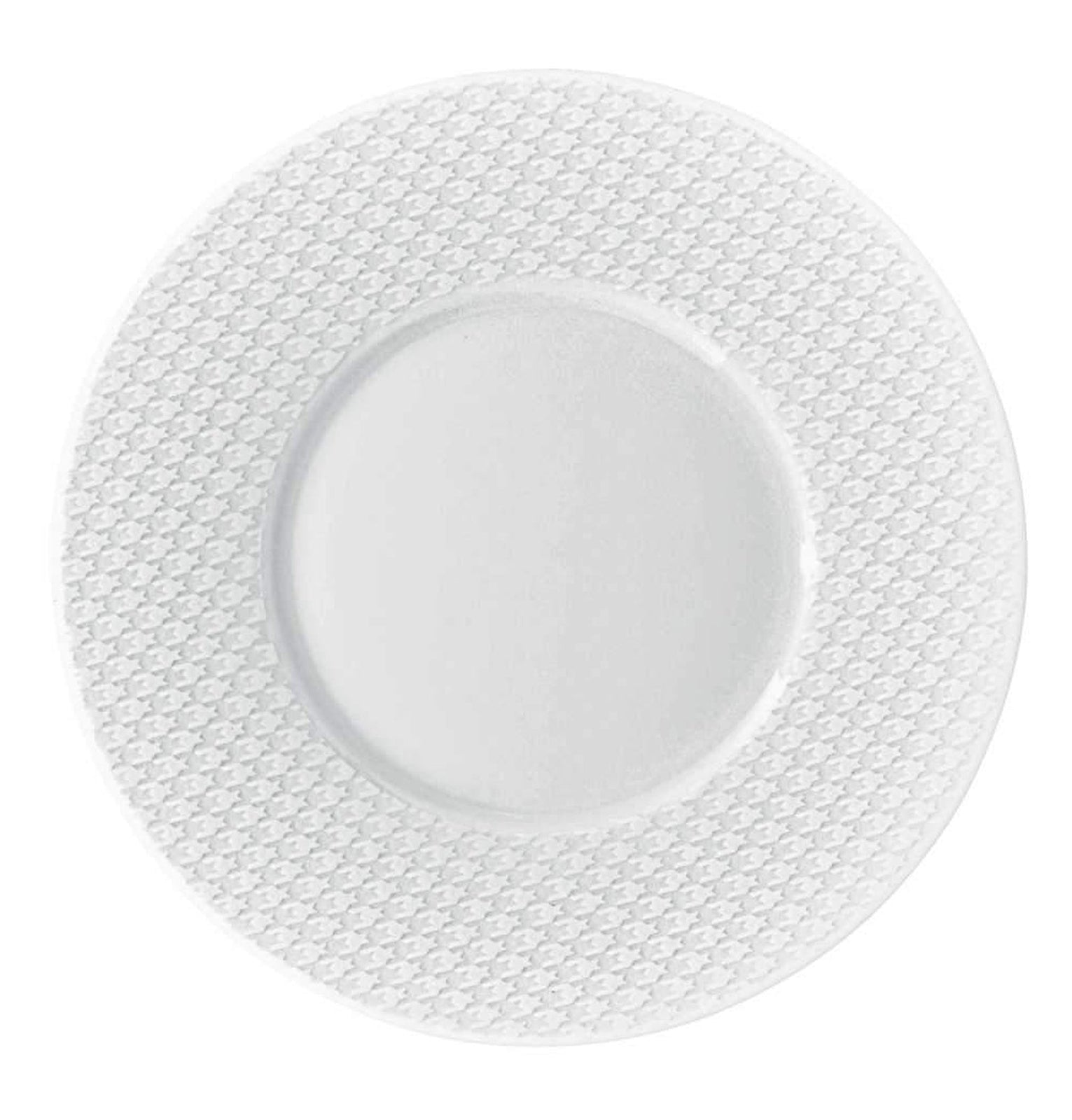 Raynaud Checks American Dinner Plate Almond Center