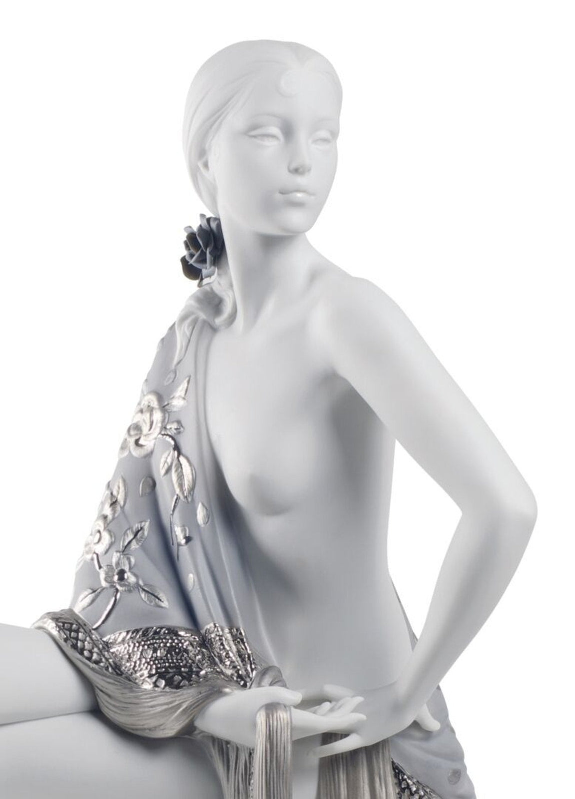 Lladro Nude with Shawl Woman Figurine