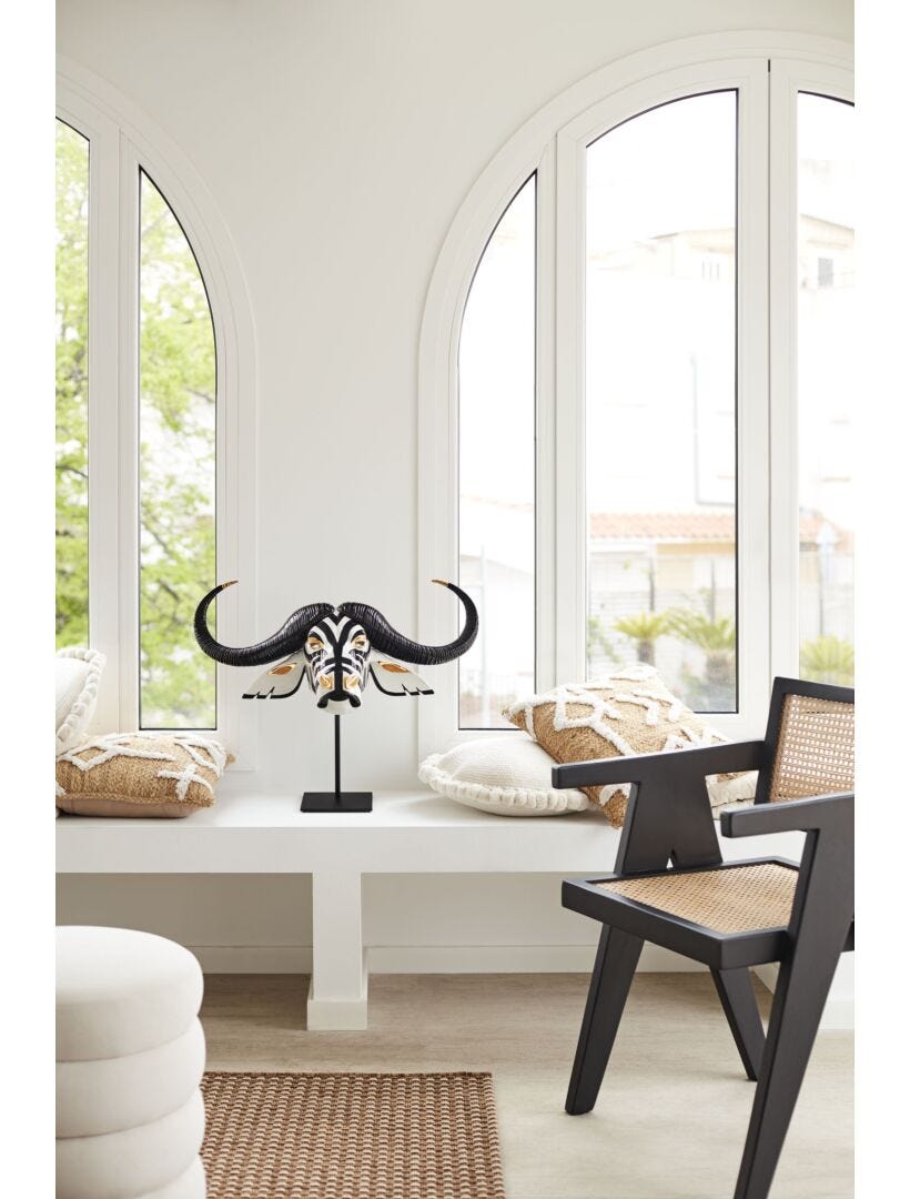 Lladro Buffalo Mask