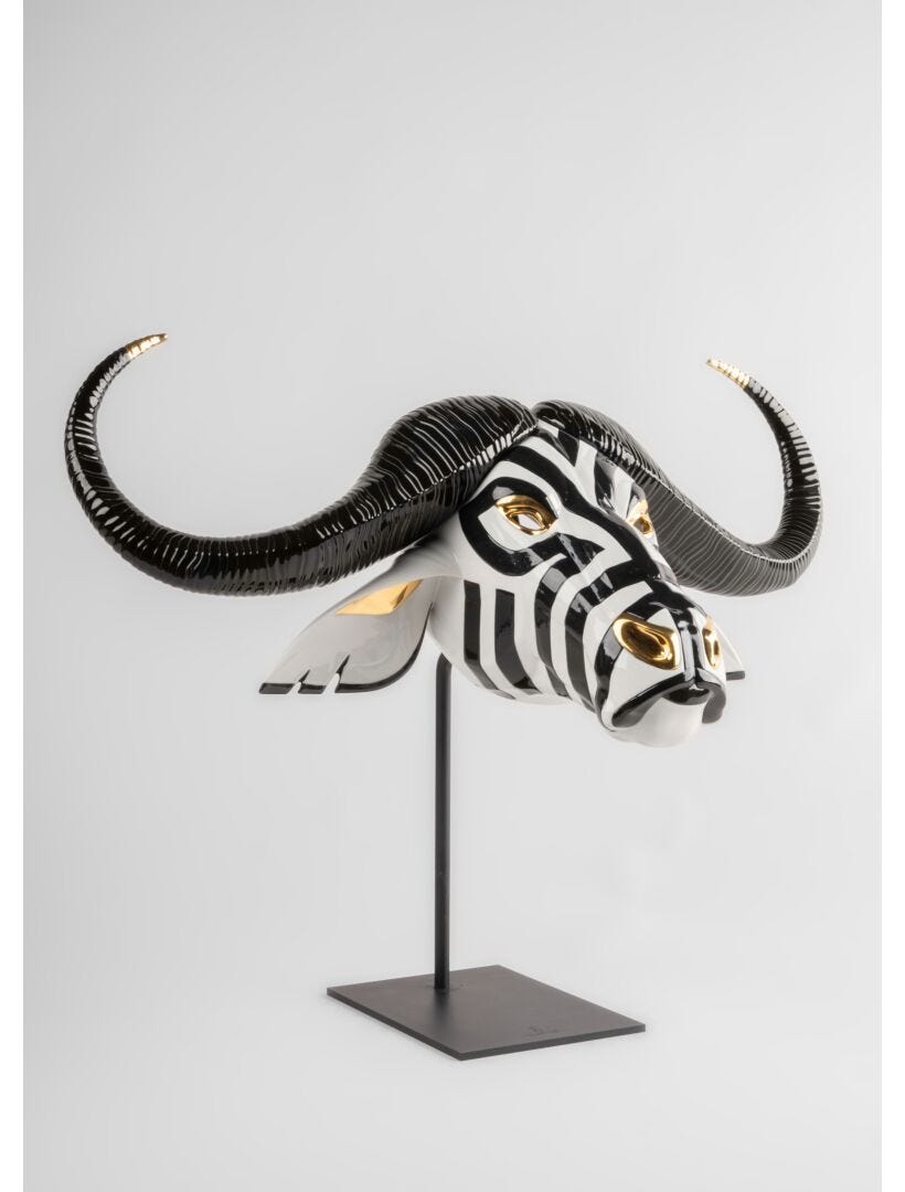 Lladro Buffalo Mask