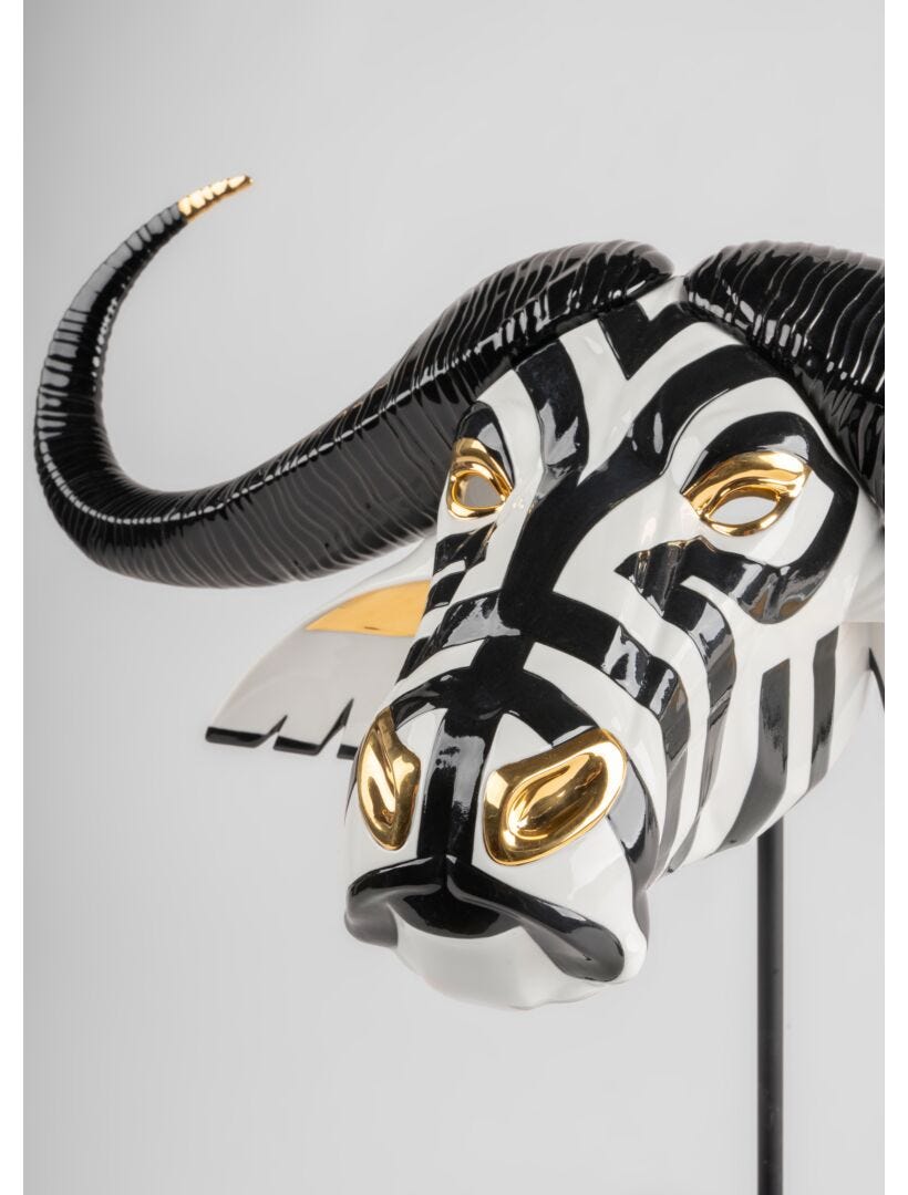 Lladro Buffalo Mask
