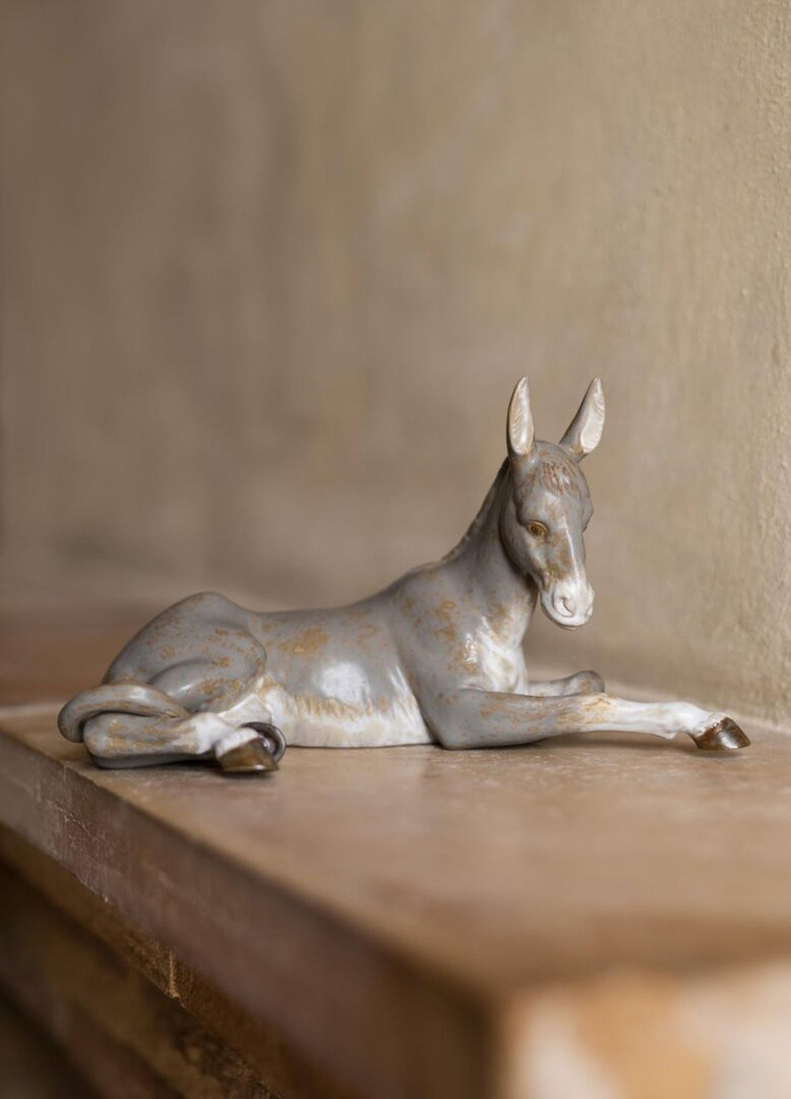 Lladro Donkey Nativity Figurine Gres