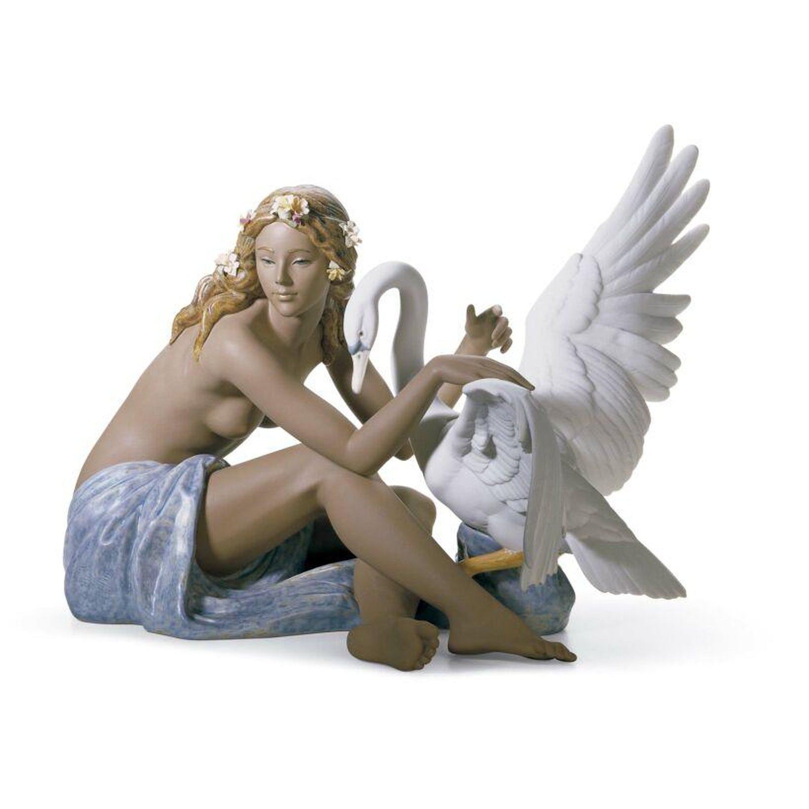 Lladro Leda and The Swan Figurine