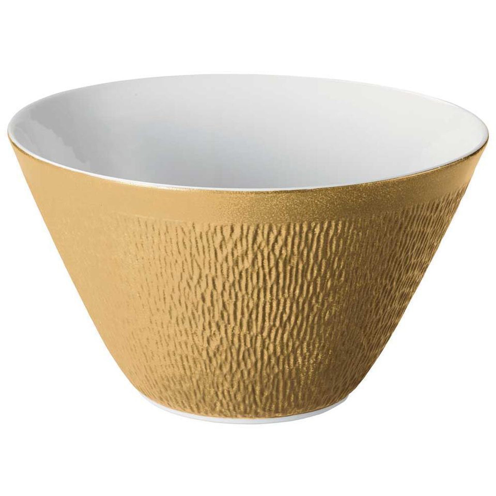 Raynaud Mineral Irise Yellow Gold Cone Shaped Salad Bowl